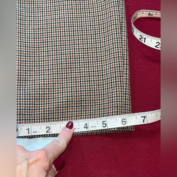 DRYKORN houndstooth Brown Black JEGER pants Stretch zip Up Tie Waist joggers 34 - Picture 13 of 16